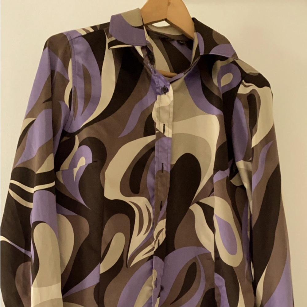 Zara button up, medium, groovy top